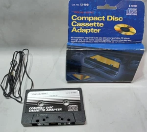 Adaptador Radio Shack CD a Cassette Cat. No. Vintage realista 12-1951 - Imagen 1 de 6