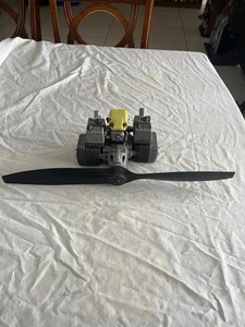 Vintage Two Cylinder Tartan 77 RC Radio Control Airplane Engine Motor Nitro Gas - Picture 1 of 9