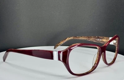 De colección Adrienne Vittadini 1352/42 VINO Mujer Borgoña Ovaladas Gafas SOLO MARCOS Foto 1 de 4