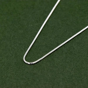 Echt 925 Sterling Silber 0,9 mm Box Kette Halskette Minimalistischer Schmuck - Bild 1 von 7