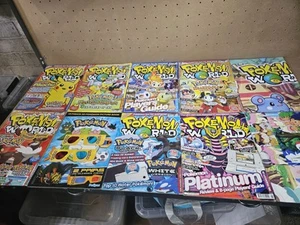 13x Issues of Pokemon World Magazines + Posters And Calender 2009 3d Book Inc - Imagen 1 de 15