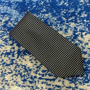 NEW Brooks Brothers Basics Navy Blue Gold Geometric Silk Necktie USA - Picture 1 of 4