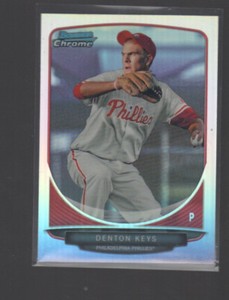 DENTON KEYS 2013 BOWMAN CHROME DRAFT PROSPECTS REFRACTOR #BDPP77