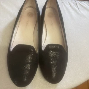 russell and bromley 41 Black Sparkling Flats - Picture 1 of 9
