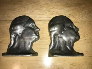 Vintage Metal Bookend Busts of George Washington - Pewter? - Picture 1 of 12