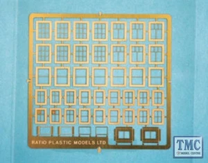 310 Ratio N Gauge Domestic Windows Etched Brass Kit - Picture 1 of 1