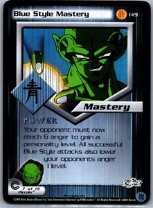 1x DBZ CCG AZUL ESTILO MASTERY 149 HOLO FOIL RARO BAÚLES SAGA PUNTUACIÓN LIMITADA - Imagen 1 de 2