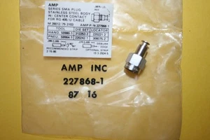 SMA CRIMP MALE PLUG FOR RG405/U SEMI RIGID COAX AMPHENOL 227868-1 (x1) fd7L41 - Picture 1 of 1