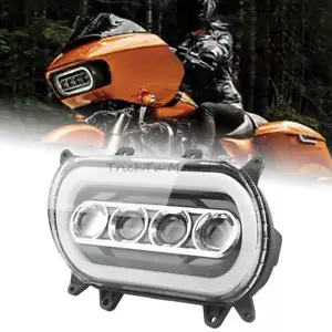 Conjunto de faros LED con haz alto/bajo para Harley Road Glide FLTRX 2015-2024 - Imagen 1 de 24