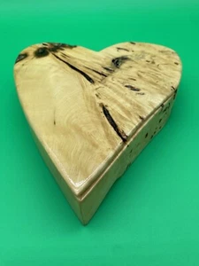 Buckeye Root Love Box Heart Shaped Box signed artist seller - Picture 1 of 9