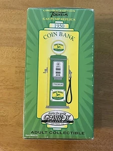 1998 John Deere 1950 Gas Pump Coin Bank Gearbox Collectible #66035 NIB - Picture 1 of 7