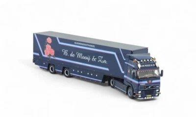 Tekno 1:50 B. de Mooij & Zn. Volvo FH12 Globetrotter flower semitr Truck Diecast - Image 1 of 4