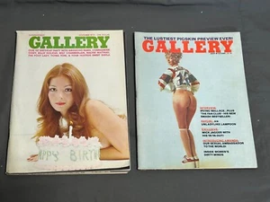 Lot 2 GALLERY mens Magazine NOV 1973 OCT 1974 + Centerfolds MICK JAGGER Gr. Marx - Imagen 1 de 7