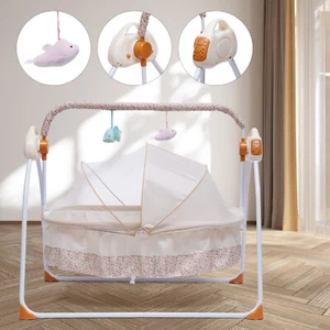 Auto-Swing Bed Bedside Bassinet Newborn Electric Baby Crib Cradle Rocking Basket - Picture 1 of 12