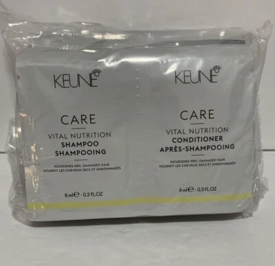 Keune Care Vital Nutrition Shampoo & Conditioner 0.3 oz  ( x 24 Sample Packs ) - Image 1 of 4