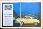 1949 two page  magazine ad for Studebaker - 1949 Commander Starlight Coupe