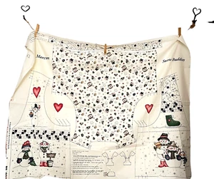 Chaleco muñeco de nieve de vacaciones para cortar y coser Navidad artesanía amigos de nieve Dianna Marcum - Imagen 1 de 8