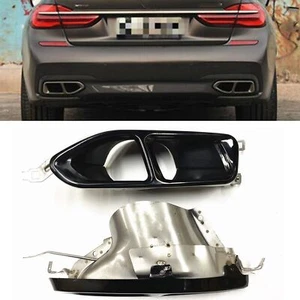Car Rear Exhaust Muffler Pipe Tip For BMW 7 Series M Sport G11 G12 2016-2019 2X - Picture 1 of 8