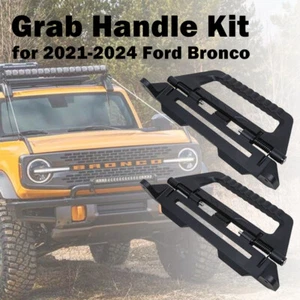 Grab Handles Black For Ford Bronco Rear Seat 4-Door 2021-2024 Aluminum KYOSTAR - Picture 1 of 8