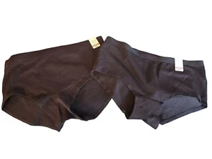 Arizona Body 2-pc. Seamless Multi-Pack Panty Boyshorts Org Cotton/ribbed Sz Med - Picture 1 of 6