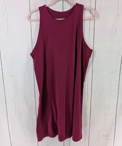 A New Day Size Large Womens Maroon Sleeveless Stretch Casual Midi Dress - Picture 1 of 8