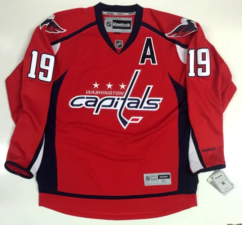 NICKLAS BACKSTROM WASHINGTON CAPITALS NHL REEBOK PREMIER HOME JERSEY NEW Cover