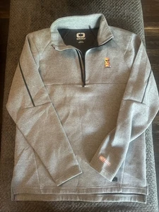 Hot Pockets Ogio 1/4 Zip Herren mittelgrau Übergang Pullover Fleece selten Rarität - Bild 1 von 10