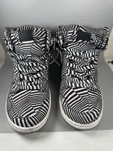 Nike Dunk High Pro SB Black White Stripes US 10 Men 313171-103 Used - Picture 1 of 14