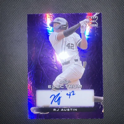  2024 Leaf Electrum RJ Austin Purple Auto /25 Vanderbilt RC SP - Image 1 of 4