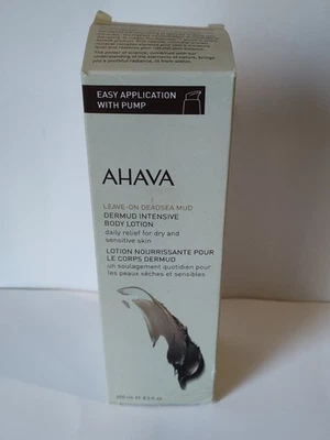 Ahava Leave On Deadsea Mud Dermud Intensive Body Lotion W Pump 8.5 Oz. New  - Image 1 of 4