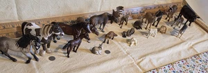 Lote 20 Animales Schleich - Caballos Conejos Cabra Vaca Alce... - Imagen 1 de 6