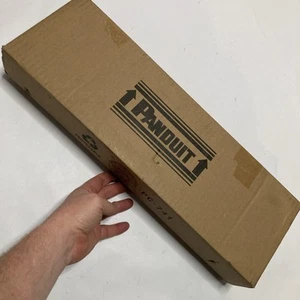 Panduit CPP48HDWBLY 48-Port Flat High-Density Patch Panel, 1 RU - Black - Photo 1/4