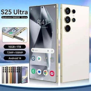 S25 Ultra Android 16GB+1TB 7.3" 5G Smartphone Unlocked Mobile Phones 16GB+1TB  - Picture 1 of 3