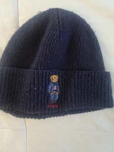Polo Ralph Lauren Embroidered POLO BEAR KNIT HAT CAP BEANIE  - Picture 1 of 2