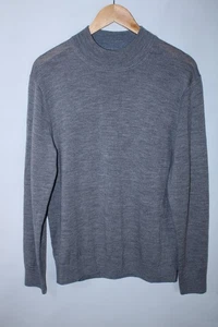 Raffi Men's Large Gray Mock Neck Soft Knit Sweater - Picture 1 of 10