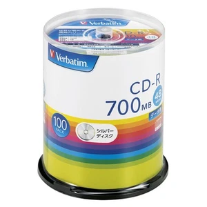 Verbatim 1 Zeit Aufnehmen Cd-R 700MB 100 St.Silber Disc 48x Speed SR80FC100SV1 - Bild 1 von 5