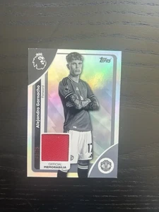 2025-26 Topps Premier League Alejandro Garnacho Relic RE-AG White Rainbow /75 - Picture 1 of 2