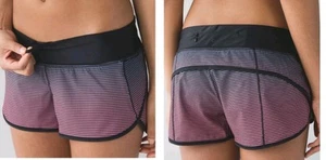 LULULEMON H2O Double Gradent Pink Black Speed Short Size 10? See Measurements - Picture 1 of 8