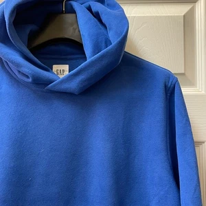 Sudadera con Capucha GAP Para Hombre Mediana Azul Gama Polar Sólida Clásica Mezcla de Algodón - Imagen 1 de 14