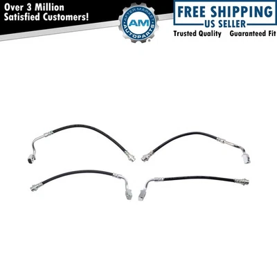 Conjunto de mangueira de freio compatível com 2011-2013 Chevrolet Impala 2014-2016 Impala Limited - Imagem 1 de 4