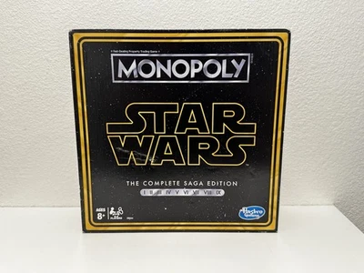 Monopoly Star Wars Complete Saga Edition Board Game (Hasbro, 2018) NEW SEALED - Image 1 of 4