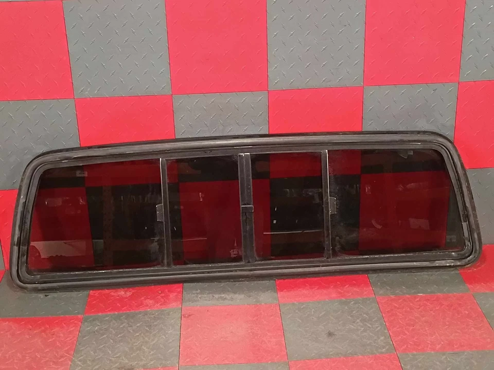 Ventana trasera corredera de vidrio con junta para Ford F150 F250 F350 80-96 Foto 1 de 4