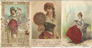 3 Postkarten Jugendstil - Reisen - Bild 1 von 2