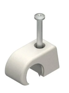 PROTEC.class Nagelschelle 14-20mm mit 40mm Nagel – 100 Stück Kabelschellen - Bild 1 von 3