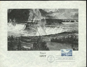 US FDC #1721 Unknown Leaflet 1977 Buffalo NY Peace Bridge Anniversary Canada HC - Picture 1 of 2