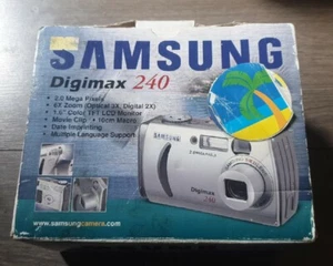 Samsung Digimax 240 2.0MP Compact Digital Camera Silver Tested Free Tracked P&P - Picture 1 of 3