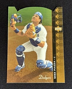 1994 Upper Deck SP Mike Piazza #80 Die Cut Baseball Card Los Angeles Dodgers HOF