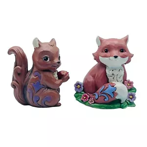 Jim Shore Heartwood Creek Chipmunk And Fox Figurines - Picture 1 of 6