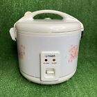 Tiger Jnp-1000 5.5 Cup Rice Cooker And Warmer Floral White