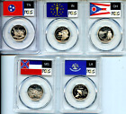 2002 S Silver State PCGS  PR69 DCAM 5 Coin Set Proof Quarter 25c B3